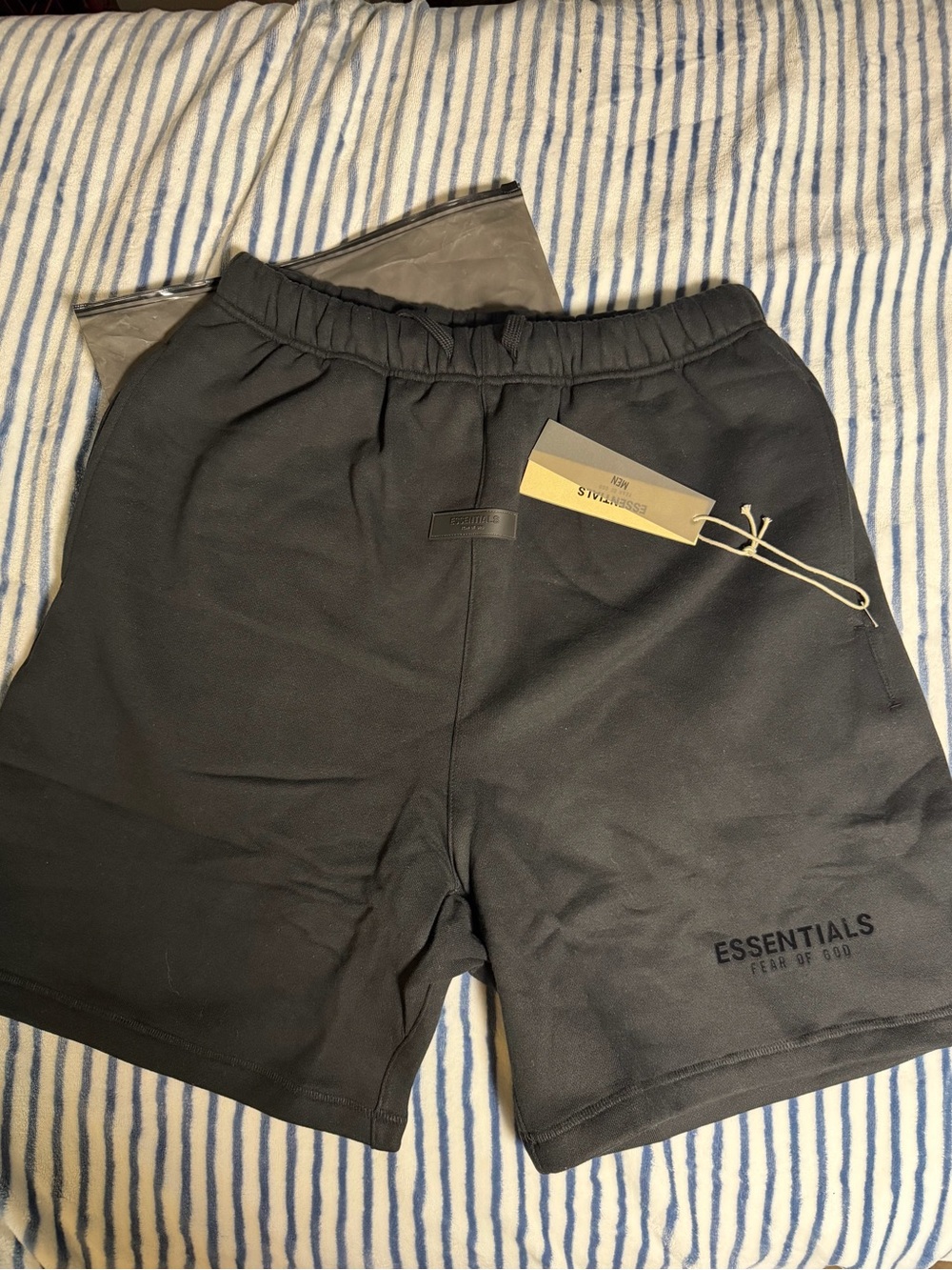 Essentials Men's Black Athletic Shorts
